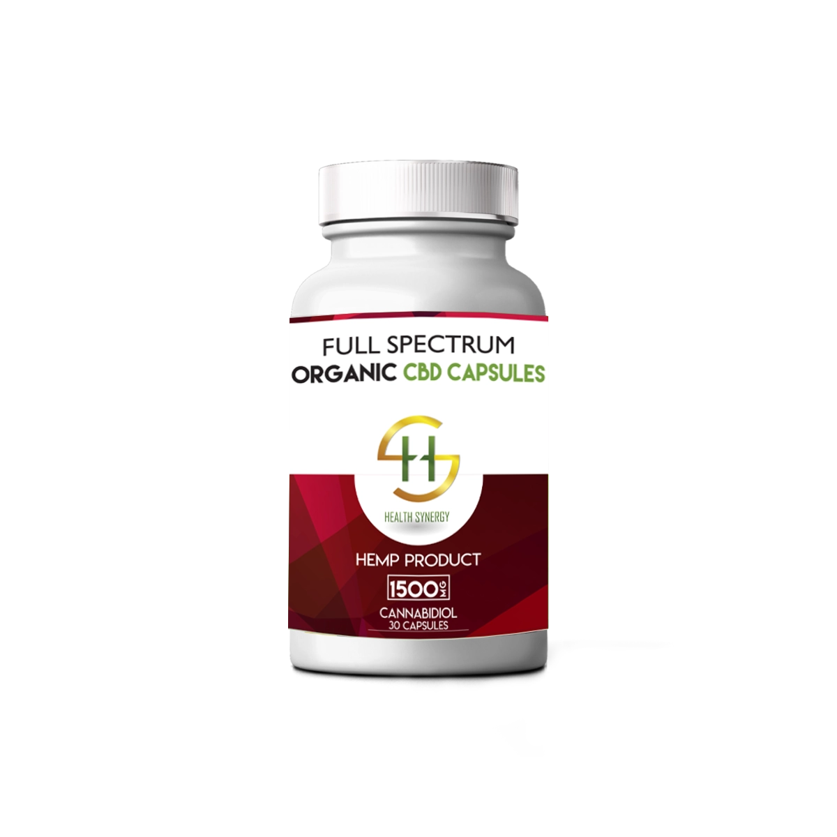CBD Capsules 1500mg - Full Spectrum Cannabidiol - Health Synergy