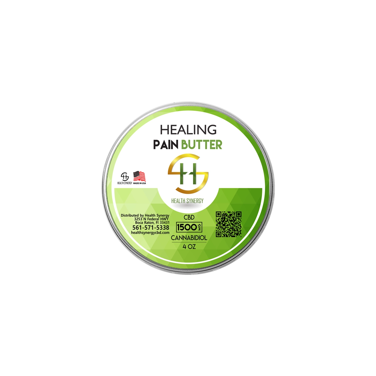 HEALING HEMP PAIN BUTTER 1500MG 4 OZ
