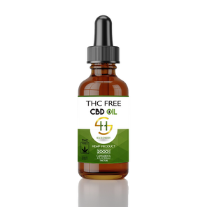 Health Synergy THC Free Broad Spectrum 2000mg CBD Oil – natural hemp extract tincture for stress relief, relaxation, and daily wellness – 120ml bottle.