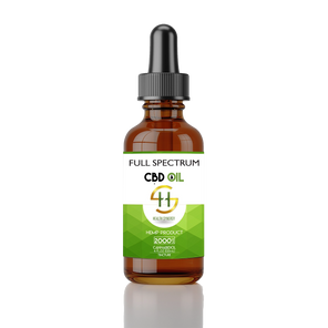 Health Synergy Full Spectrum 2000mg CBD Oil – natural hemp extract tincture for stress relief, relaxation, and daily wellness – 120ml bottle.